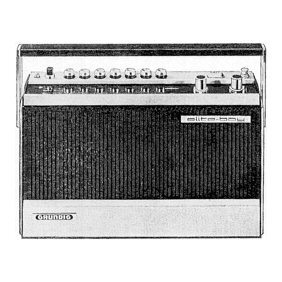 Grundig Elite-boy 209 Operating Instructions Manual