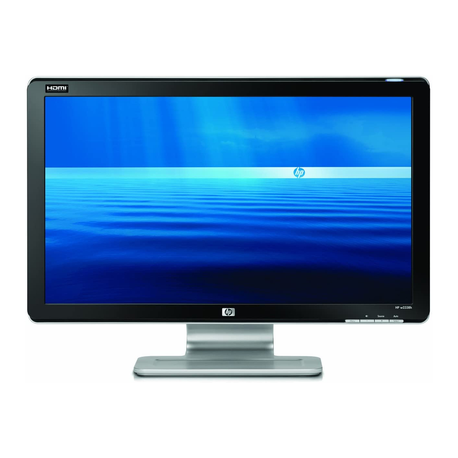 HP W2338h - 23" LCD Monitor User Manual