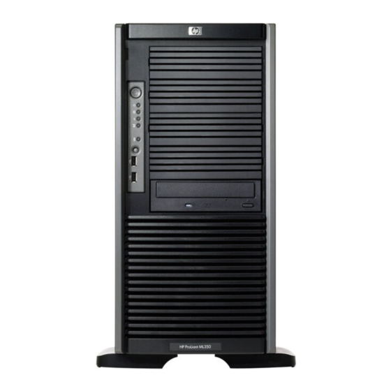 HP ProLiant ML350 Generation 5 Manuals