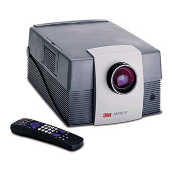 3M MP8610 Service Manual