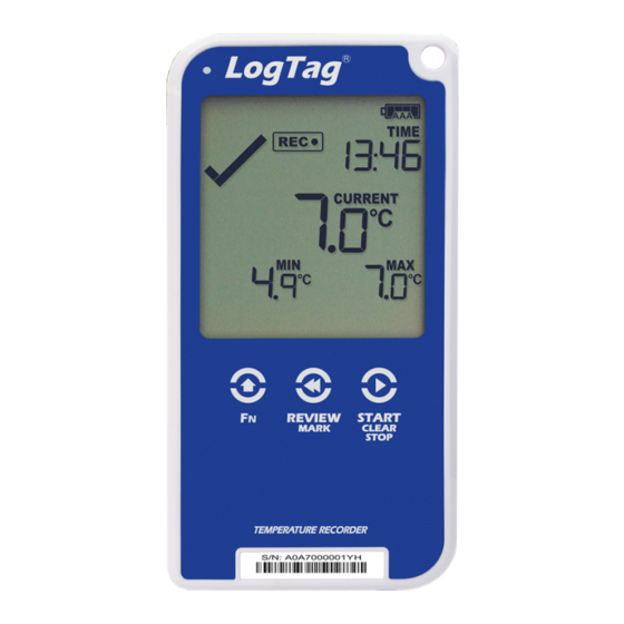 LogTag Recorders UTRED30-16 Product User Manual