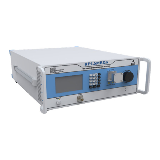 RF-Lambda REMC08G11GE Broadband Amplifier Manuals