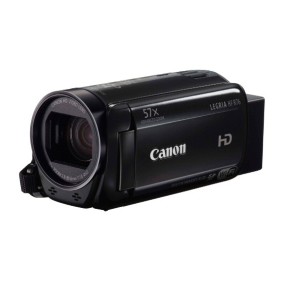 Canon Legira HFR76 Quick Manual