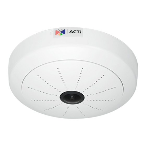 ACTi i51 Quick Installation Manual