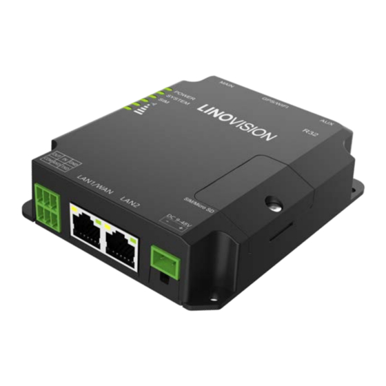 User Manuals: LINOVISION IOT-R32 Cellular Router