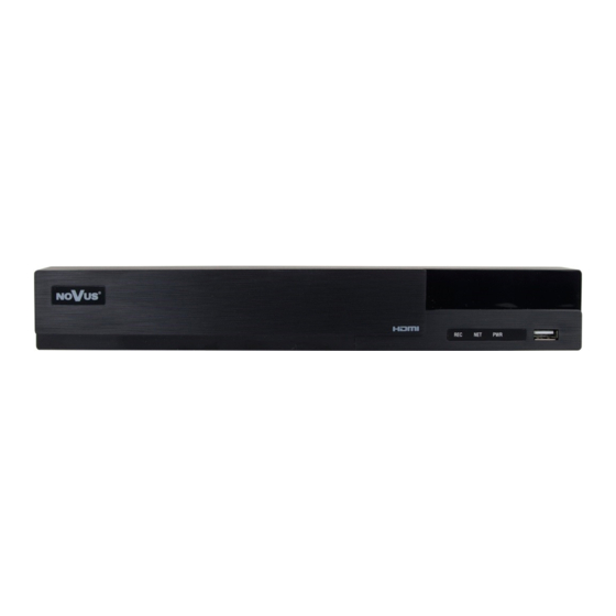 Novus NVR-6304P4A-H1-II Quick Start Manual