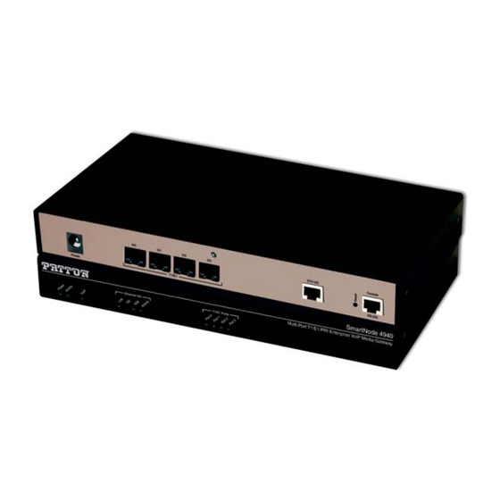 Patton electronics SmartNode 4940 Series Quick Start Manual