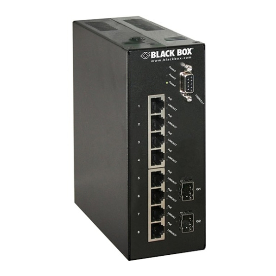 User Manuals: Black Box LEH1008A Ethernet Switch