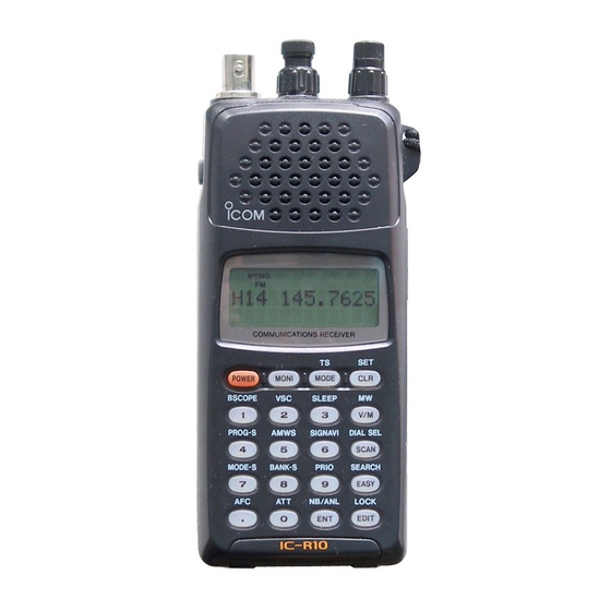 Icom IC-R10 Instruction Manual