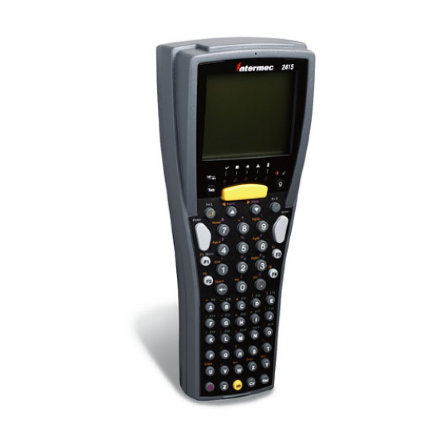 INTERMEC TRAKKER ANTARES 2415 PDA PROGRAMMER'S MANUAL | ManualsLib