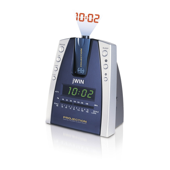 JWIN JL707 CLOCK RADIO OPERATING INSTRUCTIONS ManualsLib