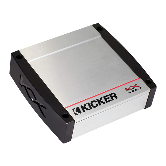 KICKER KX1200.1 CAR AMPLIFIER OWNER