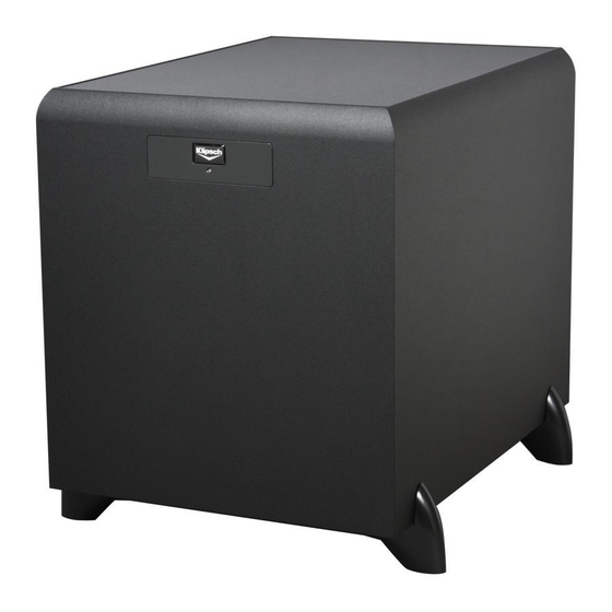 KLIPSCH SW450 SUBWOOFER SPECIFICATIONS ManualsLib