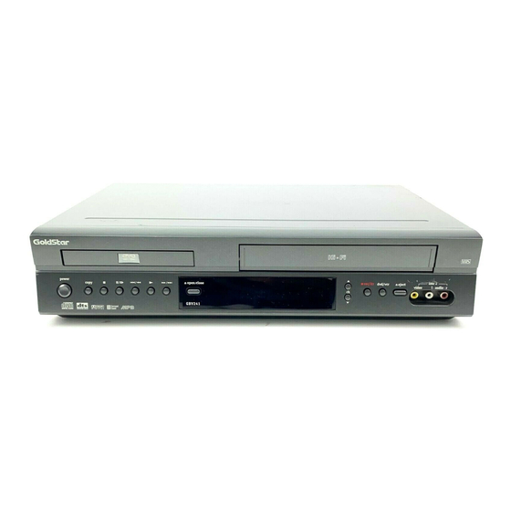 GOLDSTAR GBV241 DVD VCR COMBO OWNER'S MANUAL | ManualsLib