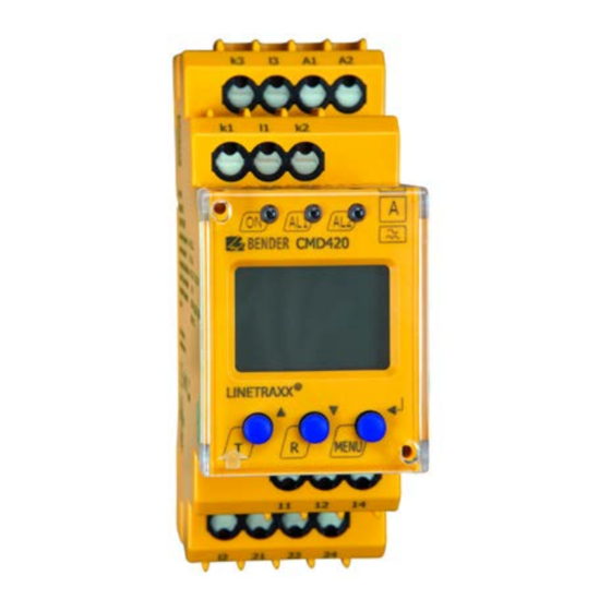 Bender CMD420 Installation Bulletin / Reference Manual