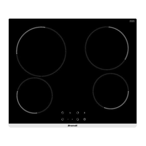 Brandt BPV1641B-01 Instruction Manual