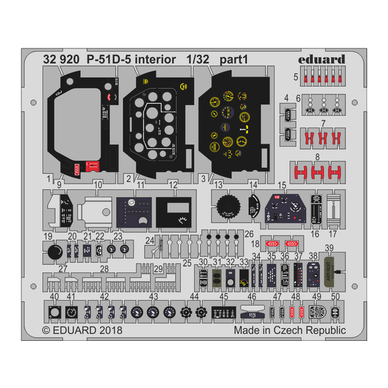 Eduard P-51D-5 interior Assembly Instructions
