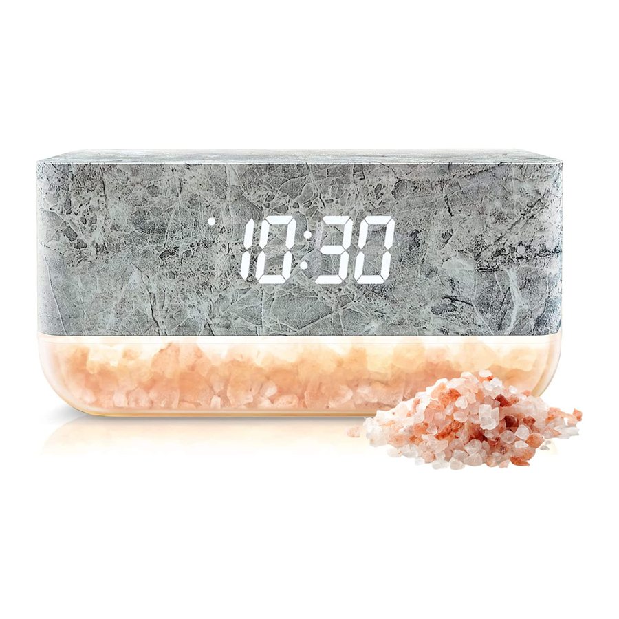 Lomi XO9917 Sunrise Alarm Clock with Himalayan Salt Lamp Manual