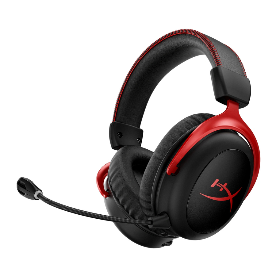 HyperX Cloud II Wireless Gaming Headset HHSC2X-BA-RD/G Manual | ManualsLib