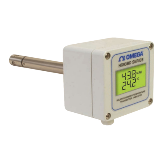 OMEGA HX93B SERIES USER MANUAL Pdf Download ManualsLib