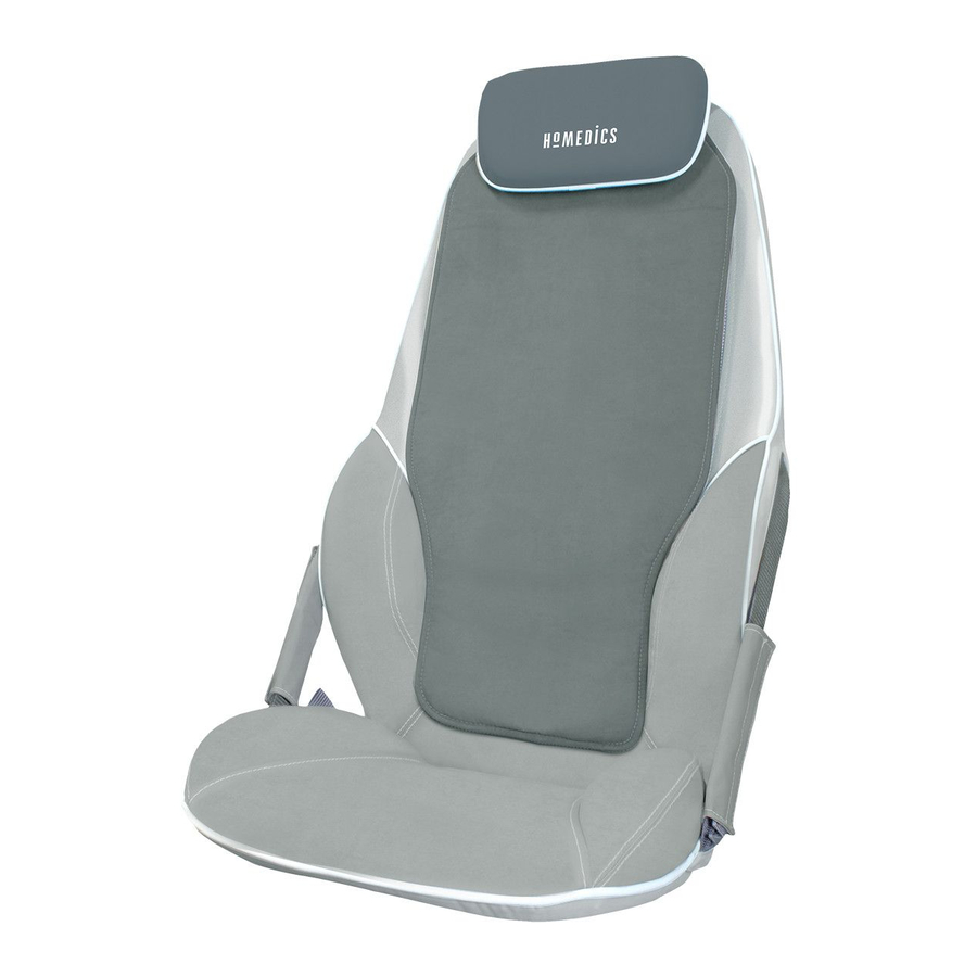 HoMEDICS BMSC5000HEU ShiatsuMAX Back Massager Manual ManualsLib