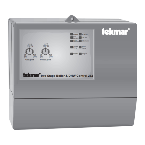 TEKMAR DHW CONTROL 252 MANUAL Pdf Download ManualsLib