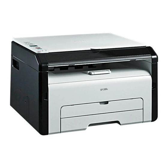 Ricoh SP 200S Operating Instructions Manual