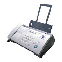 Sharp UX B20 - B/W Inkjet - Fax Operation Manual