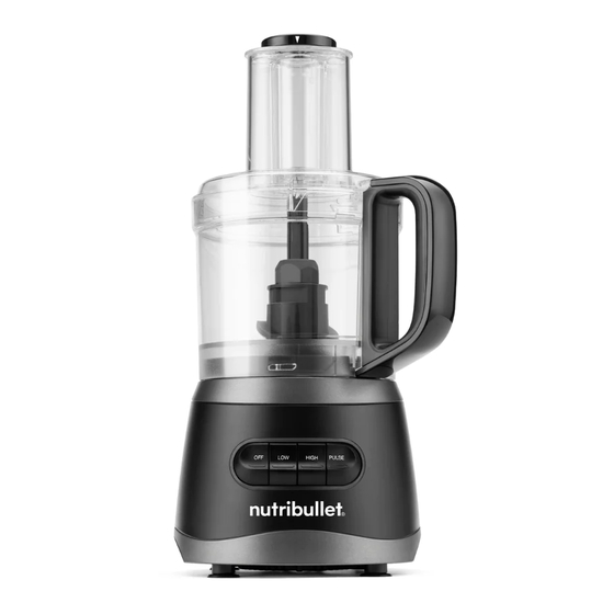 NUTRIBULLET FOOD PROCESSOR USER MANUAL Pdf Download ManualsLib