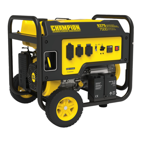 CHAMPION POWER EQUIPMENT 100463 OPERATOR'S MANUAL Pdf Download | ManualsLib