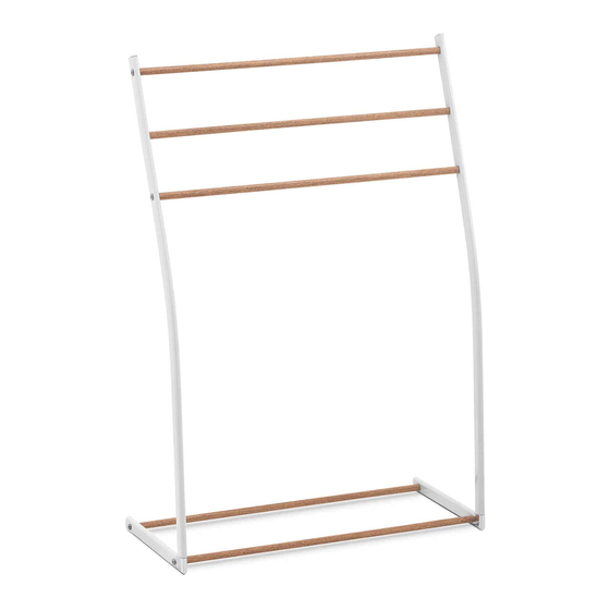 Physa Handdoekhouder - 3 balken - breedte: 65 cm han