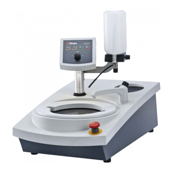 STRUERS LABOFORCE100 INSTRUCTION MANUAL Pdf Download ManualsLib