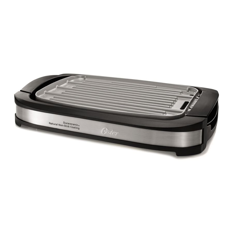 Oster CKSTGR3007ECO REVERSIBLE GRILL/GRIDDLE Manual ManualsLib