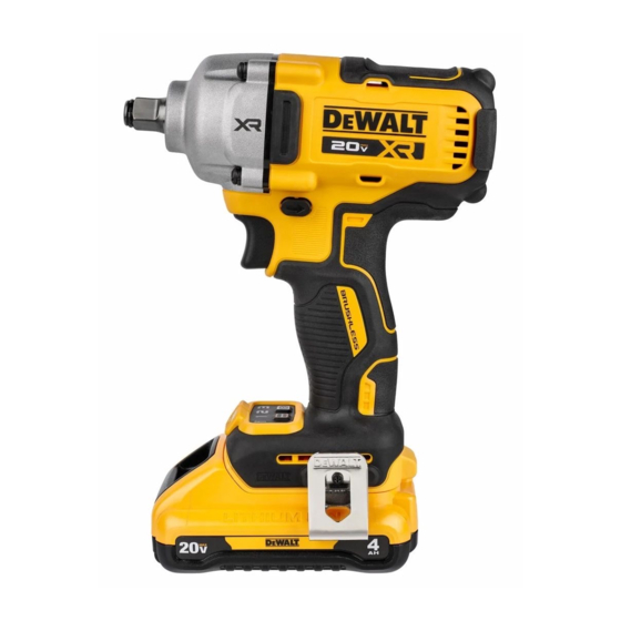 DEWALT XR DCF892 ORIGINAL INSTRUCTIONS MANUAL Pdf Download | ManualsLib