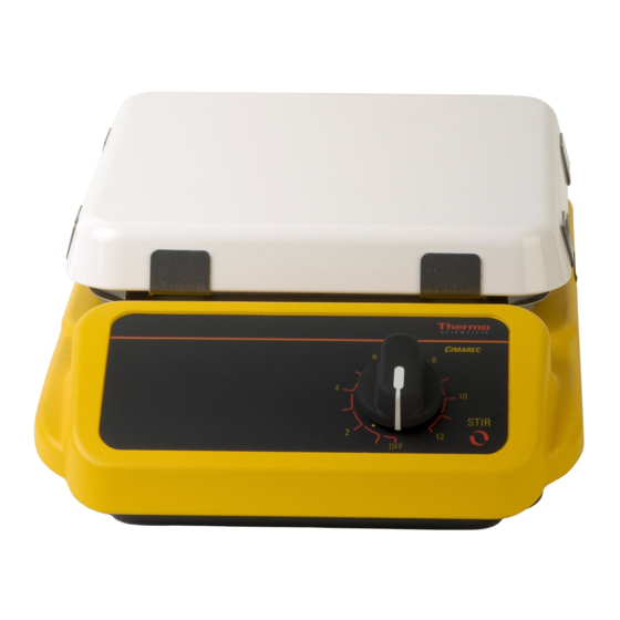 THERMO SCIENTIFIC CIMAREC HP194515 OPERATION MANUAL AND PARTS LIST Pdf