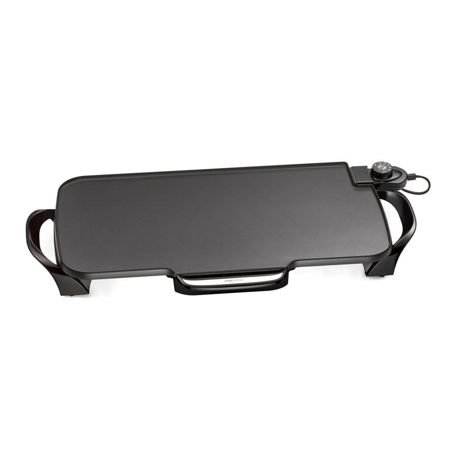 Presto 07061 - Electric Griddle Manual | ManualsLib