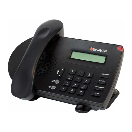 ShoreTel 210 User Manual