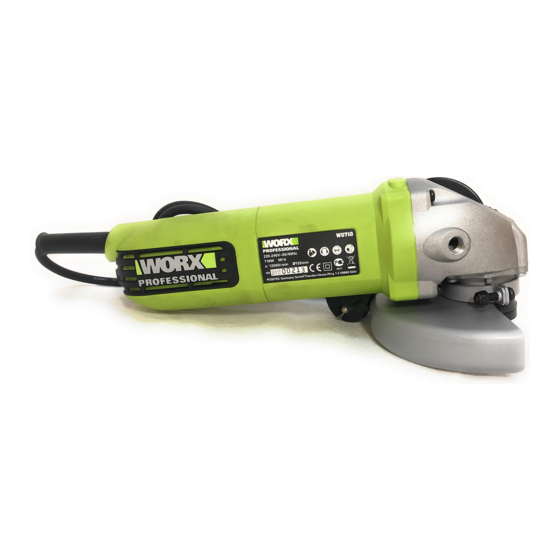 Worx Professional WU700 Safety And Operating Manual