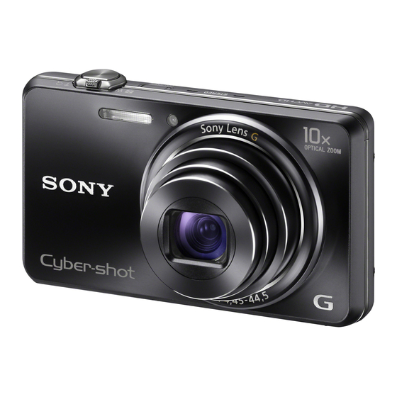 Sony Cyber-shot DSC-WX100 Instruction Manual