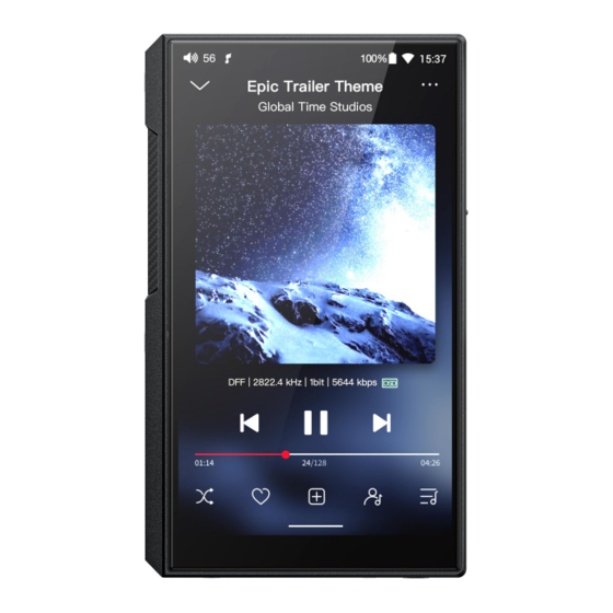 FIIO M11S COMPLETE USER'S MANUAL Pdf Download | ManualsLib