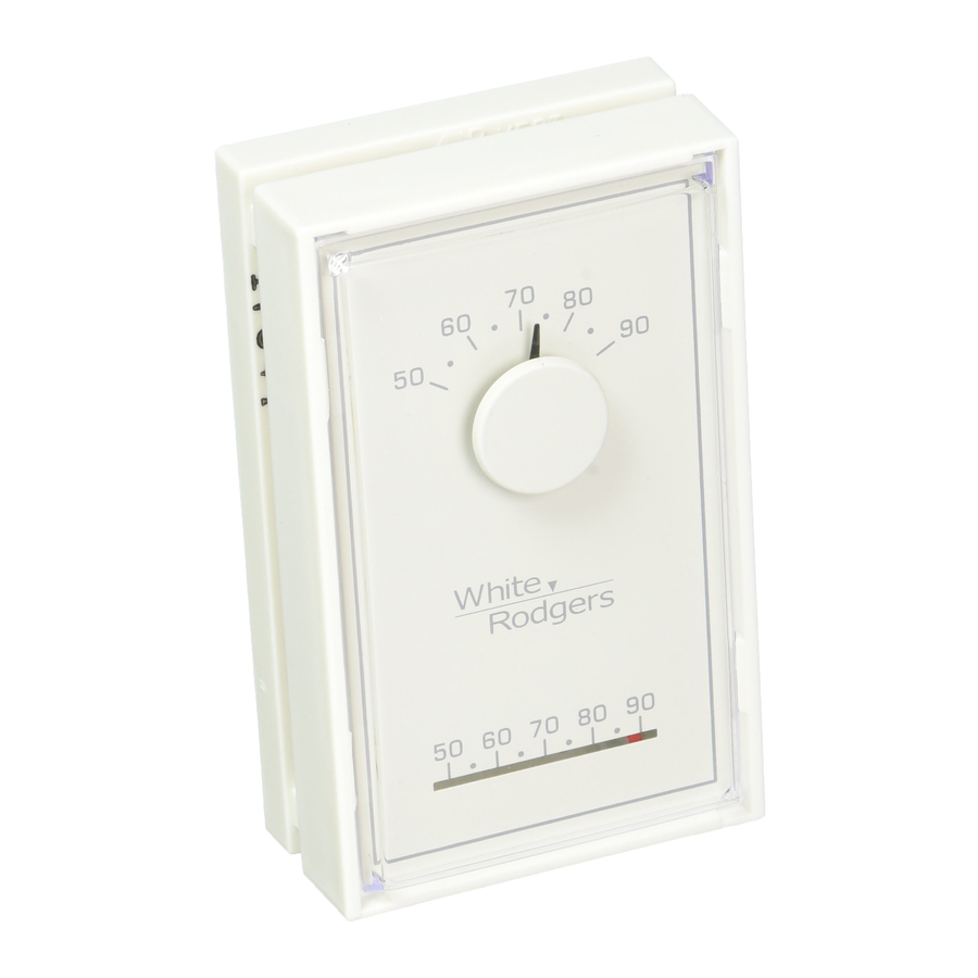 White Rodgers 1E30N-910, 1E50N-301 - Mechanical Thermostats Manual ...