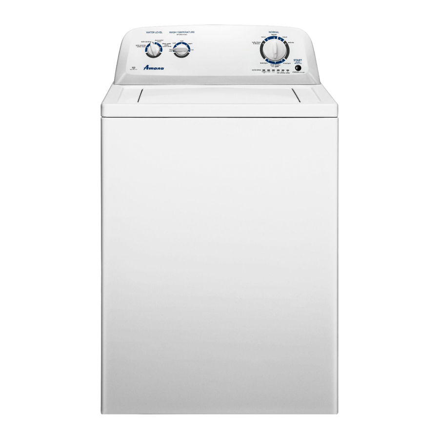 Amana Top Load Washer NTW4516FW3 Manual ManualsLib