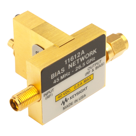 KEYSIGHT TECHNOLOGIES 11612A OPERATING AND SERVICE MANUAL Pdf Download