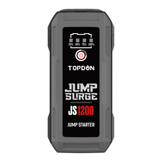 TOPDON JUMPSURGE 1200 QUICK START MANUAL Pdf Download ManualsLib