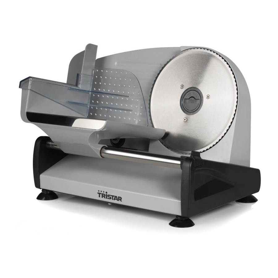 Tristar EM-2099 - Food Slicer Manual | ManualsLib