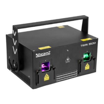 Beamz professional Phantom Twin3500 Pure Diode RGB Laser Instruction Manual