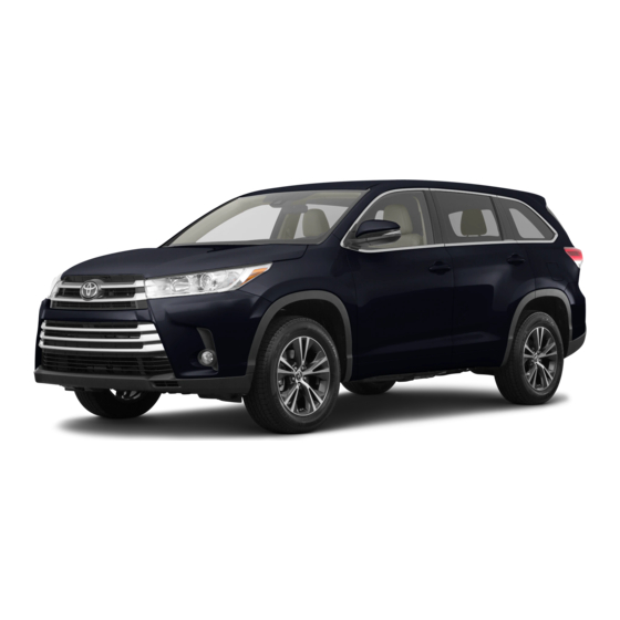 Toyota HIGHLANDER 2017 Quick Reference Manual