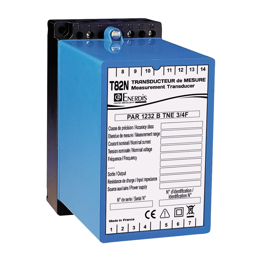Enerdis T82N-PAR1232B User Manual