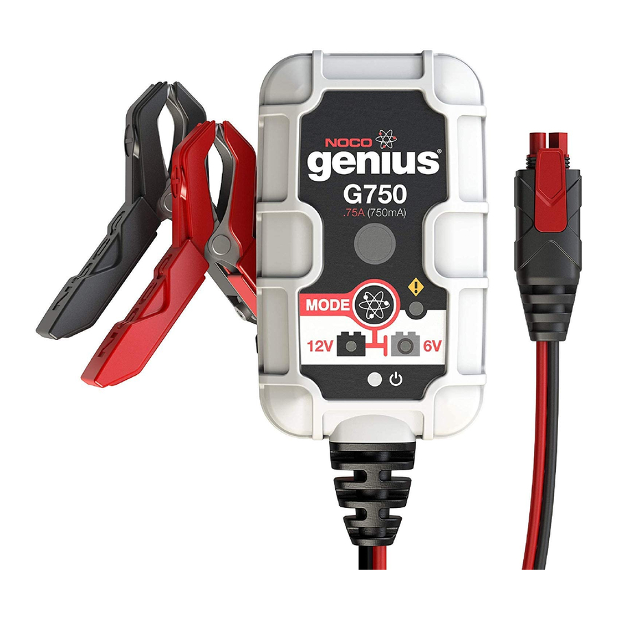 NOCO Genius G750 Manual ManualsLib