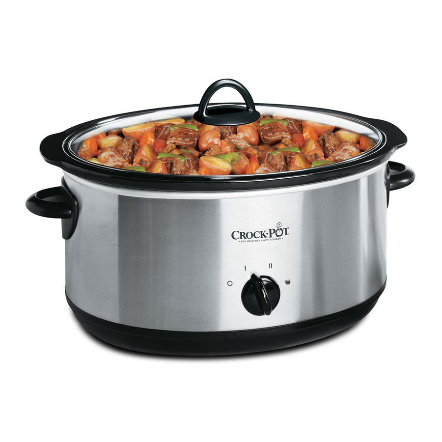 Crock-Pot SCV803-SS 4-7 Quart Slow Cookers Manual | ManualsLib